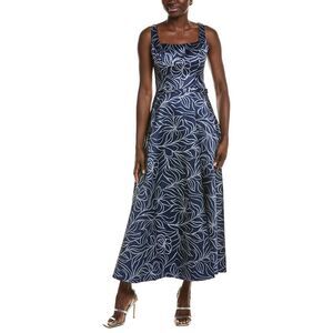 Rene Ruiz Womens  Coupe A-Line Gown, Navy